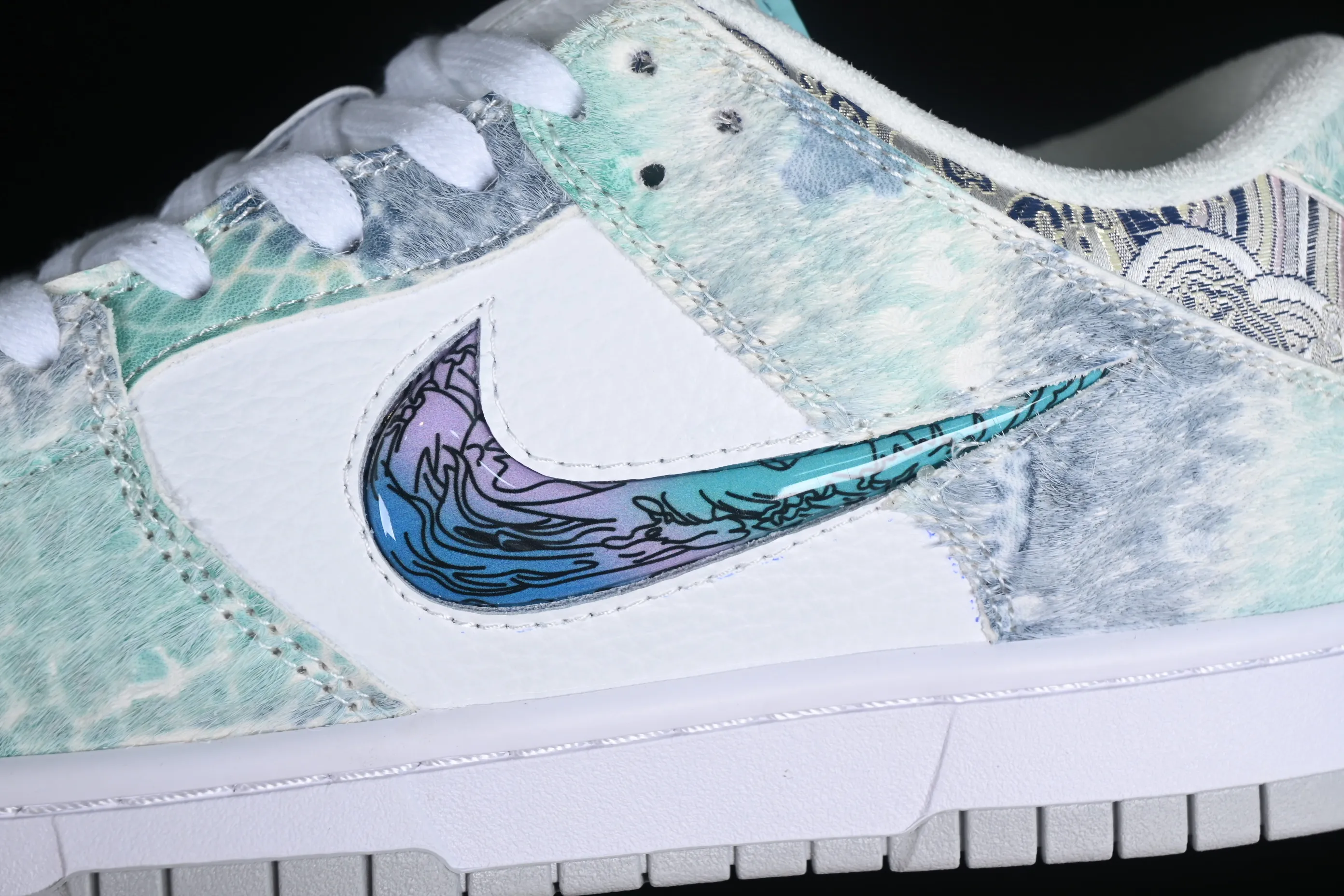 All categories Nk SB Dunk series Nk SB Dunk Low low-top sneakers F version Nk Dunk Low CNY Year of the Dragon Limited New Chinese style customization Steam Puppet-Third Prince Ao Bing SB low-top casual sneakers DV0831-101
